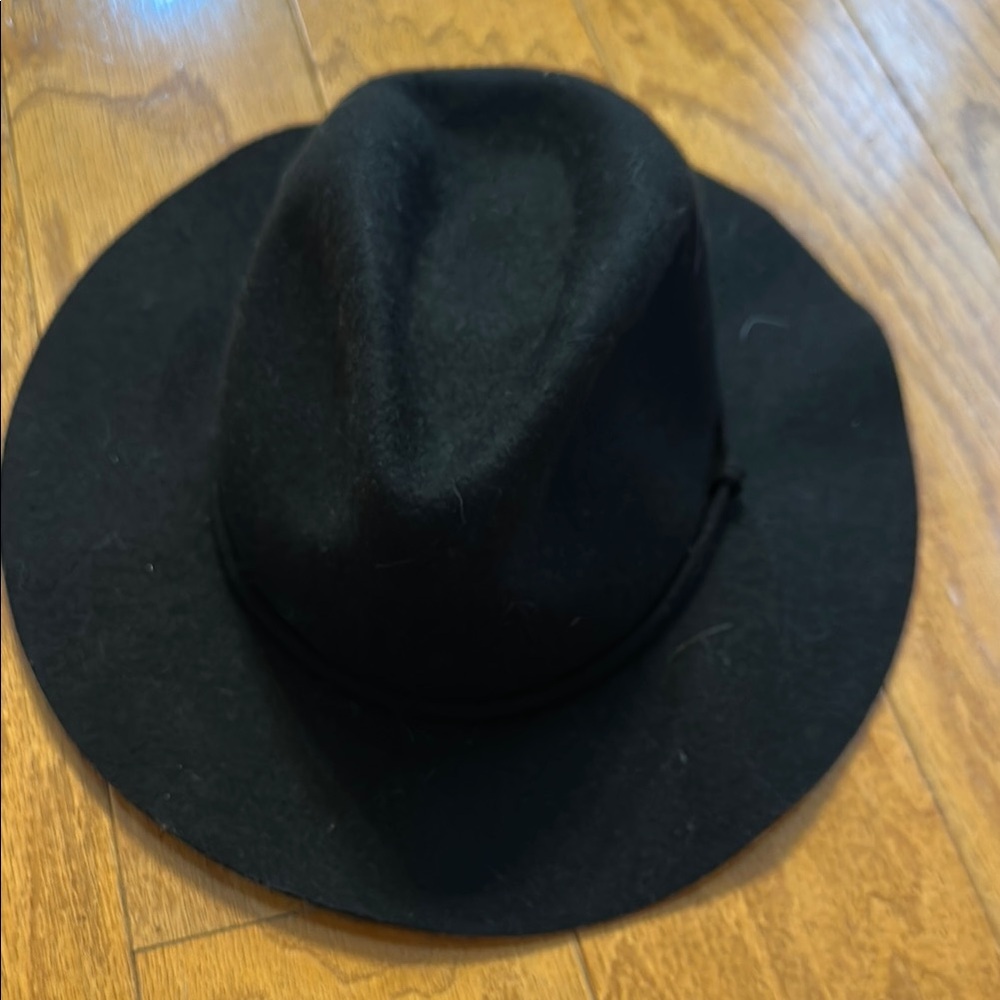 100% wool Black Hat